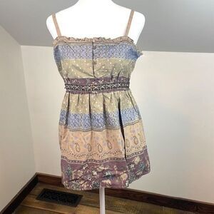 52 Weekends100% Cotton Tank Blouse Beaded Size Medium Women’s